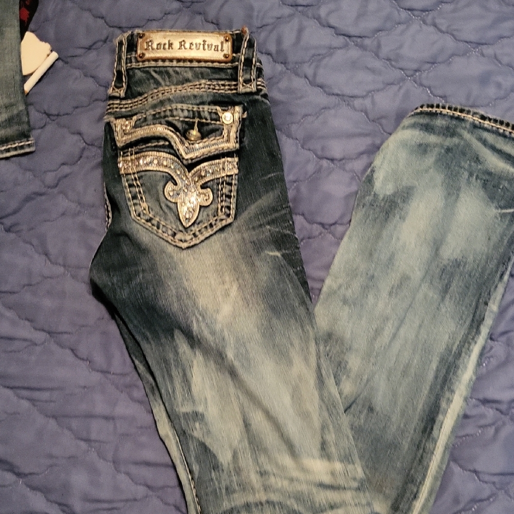 Rock Revival Women's Dark Blue Boot Cut Jeans